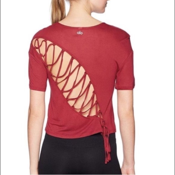 ALO Yoga Tops - Alo lace up back top
